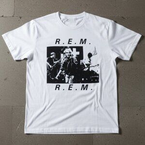 Vintage Alternative Rock Graphic T-Shirt – Retro Indie Band Style Unisex White